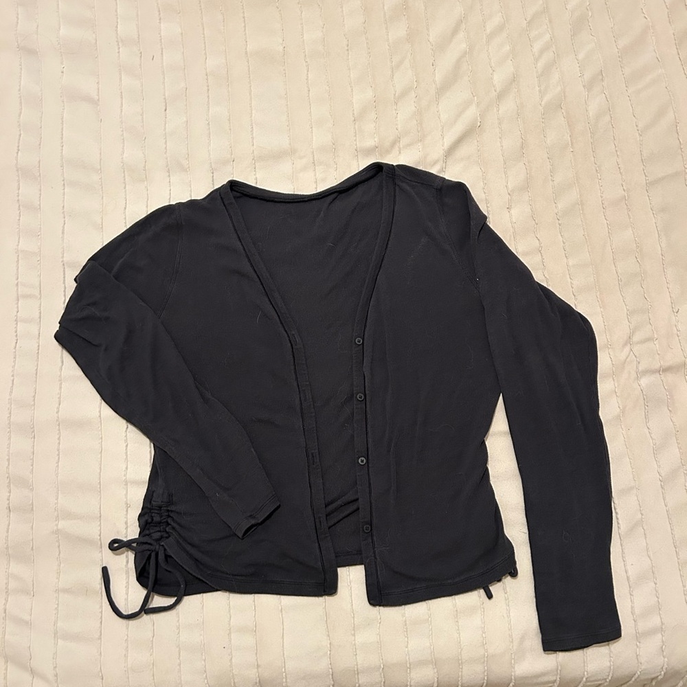 Lululemon side cinched ribbed cardigan